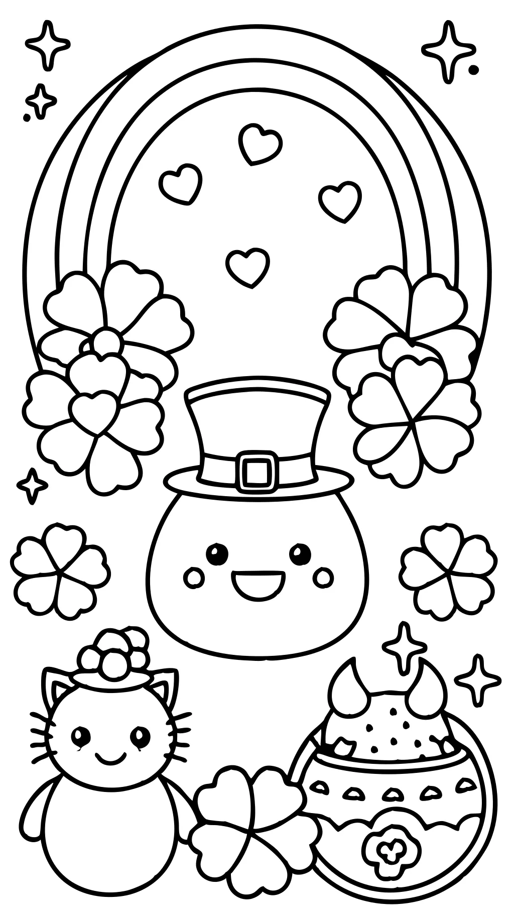 st patrick day coloring page